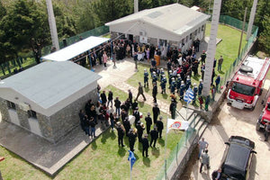 H Όλγα Γεροβασίλη εγκαινίασε το πυροσβεστικό Κλιμάκιο στ’ Ανώγεια