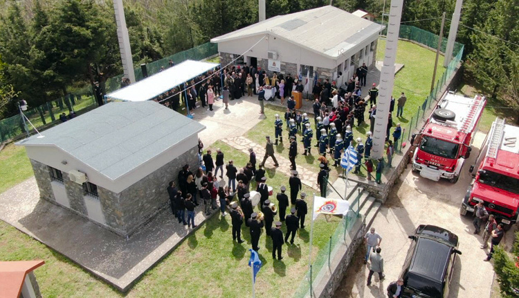 H Όλγα Γεροβασίλη εγκαινίασε το πυροσβεστικό Κλιμάκιο στ’ Ανώγεια