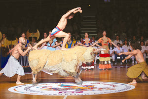 Στιγμιότυπο από την τελετή έναρξης του Πανευρωπαϊκού μπάσκετ σχολείων