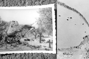 ΦΩΤΟ ΗΜΕΡΑΣ: Δίπλα στα συντρίμμια του αεροσκάφους