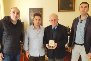 Από τη βράβευση του κ. Λαμπρινού από την Ενωση Αστυνομικών