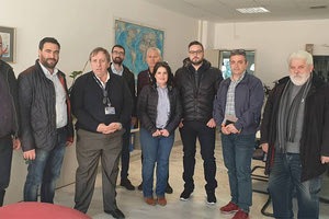 Στο αεροδρόμιο ο Γιώργος Σισαμάκης.