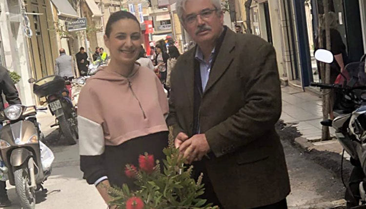 Με λουλούδια στην Έβανς