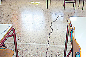 Πέντε χρόνια μετά τον σεισμό και ακόμα καμία παρέμβαση στο δημοτικό σχολείο Γαλιάς