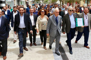 Οι υποψήφιοι του συνδυασμού «Δύναμη Πολιτών» με τον δήμαρχο Ηρακλείου Βασίλη Λαμπρινό