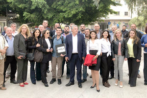 υποψήφιος δήμαρχος Ζαχαρίας Καλογεράκης κατέθεσε στο Πρωτοδικείο Ηρακλείου το πλήρες ψηφοδέλτιο της παράταξης «Μινώα Πεδιάδας - Τόπος με μέλλον»