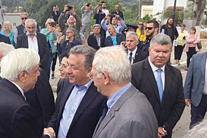 Τον Πρόεδρο της Δημοκρατίας υποδέχτηκε ο περιφερειάρχης Κρήτης