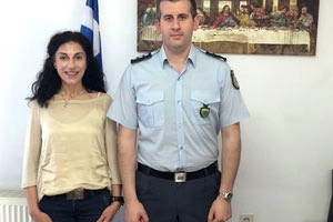 Ο διοικητής της Τροχαίας Αγίου Νικολάου Πέτρος Ζερβάκης