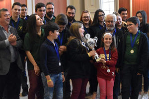 Η ομάδα των Ανωγείων πανηγυρίζει την πρόκρισή της