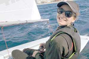 H Βάσω Βλαχάκη στο Πανελλήνιο Πρωτάθλημα Ιστιοπλοΐας κλάσης Laser 4.7