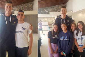 Οι αθλητές του “Ηράκλειο ‘91” με τον Γκολομέεβ