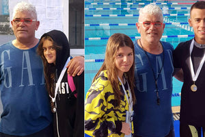 Οι Θεοδωράκη, Γιαουρτά και Φίλικας με τον προπονητή των Αργοναυτών