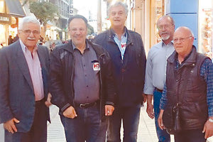 Καταστήματα του κέντρου της πόλης επισκέφθηκε ο υποψήφιος Δήμαρχος της Ηράκλειας Πρωτοβουλίας κ. Μανόλης Βασιλάκης