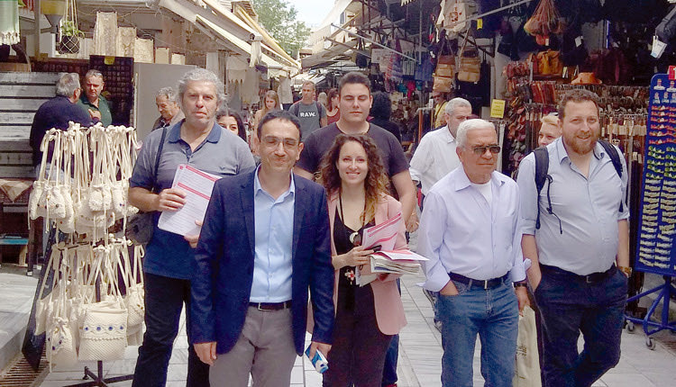 ο υποψήφιος δήμαρχος  και επικεφαλής της «Λαϊκής Συσπείρωσης», κ. Δημήτρης Βρύσαλης σε περιοδία