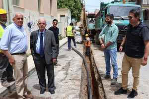 Επίσκεψη στα έργα αντικατάστασης των δικτύων που εκτελούνται στην περιοχή του Μασταμπά, πραγματοποίησε ο δήμαρχος Ηρακλείου κ. Βασίλης Λαμπρινός