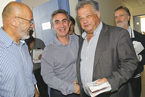 Ο Ηλίας Λυγερός στο Ελληνικό Μεσογειακό Πανεπιστήμιο όπου συναντήθηκε με τον Πρύτανη