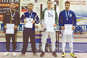 Την 3η θέση στο ατομικό πήρε ο Στέλιος Φουστανάκης της Αθλητικής Λέσχης Μεσσαράς στο Πανελλήνιο ξιφασκίας