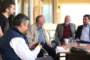 Από την επίσκεψη του Γιώργου Αλεξάκη στην ενδοχώρα του νομού