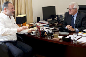 Ο υποψήφιος δήμαρχος Γιάννης Κουράκης συναντήθηκε με τον πρύτανη Πανεπιστημίου Κρήτης κ. Οδυσσέα Ζώρα.