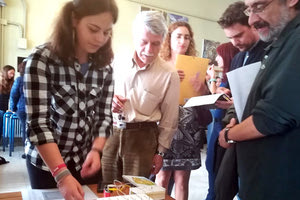 Οι καθηγητές παρακολούθησαν με ενδιαφέρον τις παρουσιάσεις των παιδιών