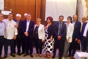 Ο κ. Αρναουτάκης με τους υποψήφιους του ΠΕ Ρεθύμνου