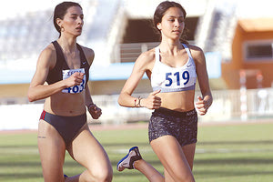 Στιγμιότυπο από τους αγώνες στο Παγκρήτιο για το Διασυλλογικό στίβου