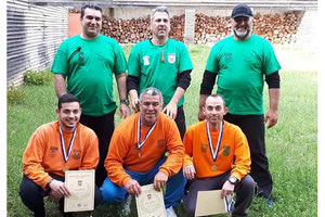 η ομάδα του Παγκρήτιου από το Κύπελλλο σκοποβολής που έγινε στην Μαλακάσα.