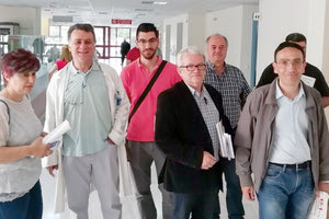 Ο υποψήφιος Δήμαρχος κ. Δημήτρης Βρύσαλης, περιόδευσε στις διοικητικές υπηρεσίες του ΙΚΑ-ΠΕΔΥ