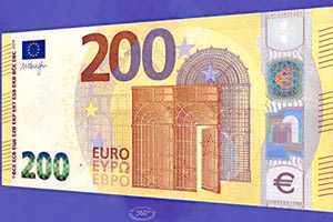 νέα χαρτονομίσματα των 200 ευρώ