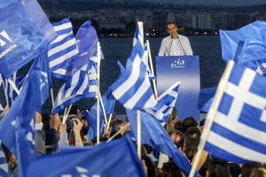 Ο Κυριάκος Μητσοτάκης σε συγκέντρωση στη Θεσσαλονίκη