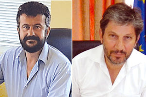 Ο Μιχάλης Κοκολάκης και ο Νίκος Σχοιναράκης στον Δήμο Γόρτυνας