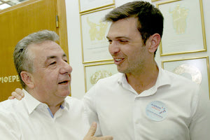 ο Σταύρος Αρναουτάκης και ο ο Αλέξανδρος Μαρκογιαννάκης.