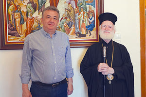 Την ευχή του Αρχιεπισκόπου Κρήτης κ.κ. Ειρηναίου πήρε χθες ο περιφερειάρχης Σταύρος Αρναουτάκης