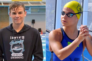 Ο αθλητής του Ωρίωνα Νίκος Αποστολάκης και η αθλήτρια του Άρη Θεσσαλονίκης Ιωάννα Γιαουρτά (προπονείται στους Αργοναύτες