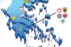 Ο χάρτης της Σούπερ Λιγκ