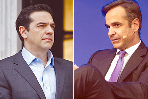 Ο Κυριάκος Μητσοτάκης και Αλέξης Τσίπρας