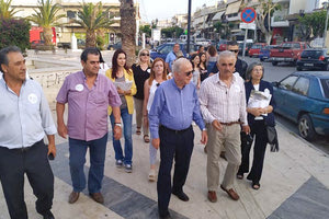 περιοδείες του δημάρχου Ηρακλείου Βασίλη Λαμπρινού