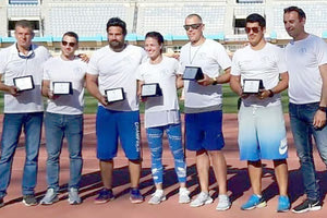 Απονομές στην 6η γιορτή Στίβου «Πήγασος» που διεξήχθη στο Παγκρήτιο Στάδιο