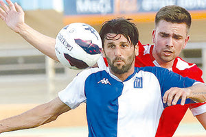 Φάση από το παιχνίδι της Εθνικής μας με την Ισπανία