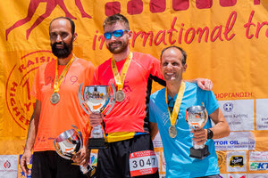 Οι τρεις πρώτη άνδρες στον αγώνα του Ψηλορείτη