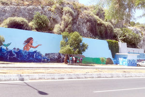 Μεταμόρφωσαν σε έργο τέχνης τοίχο 450 μέτρων στην Τρυπητή