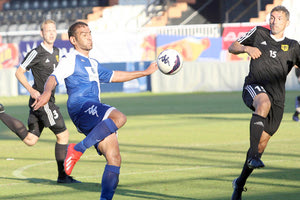 Φάση από το χθεσινό παιχνίδι της Εθνικής Κωφών με την Γερμανία