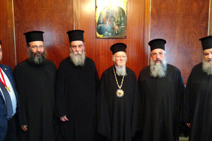 Συνοδική αντιπροσωπεία από την Κρήτη στο Φανάρι για τη γιορτή του Οικομενικού Πατριάρχη
