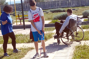 Από την επίσκεψη στο Πάρκο Κυκλοφοριακής Αγωγής στη Ν. Αλικαρνασσό μαθητές