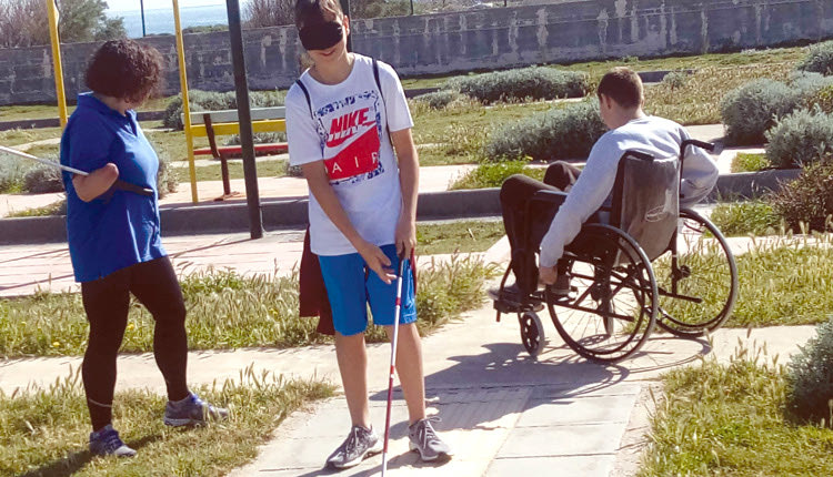 Από την επίσκεψη στο Πάρκο Κυκλοφοριακής Αγωγής στη Ν. Αλικαρνασσό μαθητές