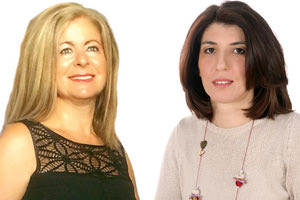 Η κ. Καμπουράκη και η κ. Μακρή