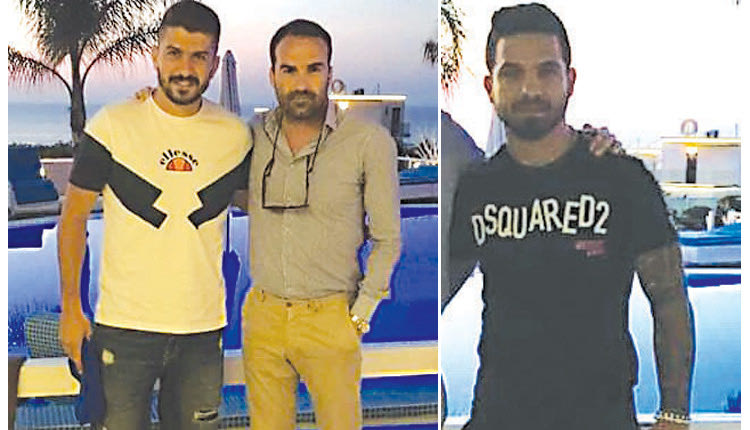 Ο Γιώργος Χαρίτος με τον Νικηφόρο Χαρίτο (αριστερά) και ο Γιώργος Μυλωνάς (δεξιά)