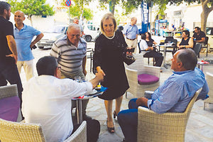 Η κ. Βρέντζου στον Άγιο Μύρωνα