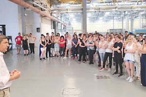 ο γραμματέας της Νέας Δημοκρατίας και υποψήφιος βουλευτής Ηρακλείου, Λευτέρης Αυγενάκης στο πλαίσιο των περιοδειών του