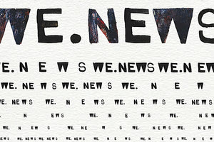 Η ειδησεογραφία με τη ματιά καλλιτεχνών στην έκθεσ “we.news” από τις επιμελήτριες Αριάδνη Τζίκα και Μαρίνα Παπαντωνάκη.